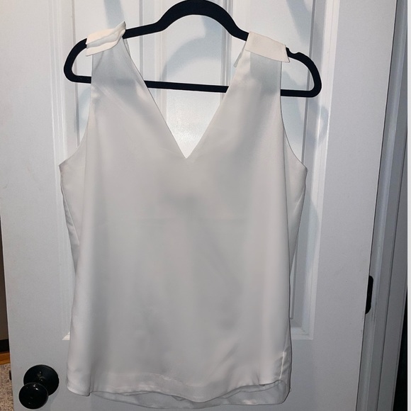 Banana Republic Tops - Banana Republic Sleeveless Blouse with Shoulder Embellishments. Size M.